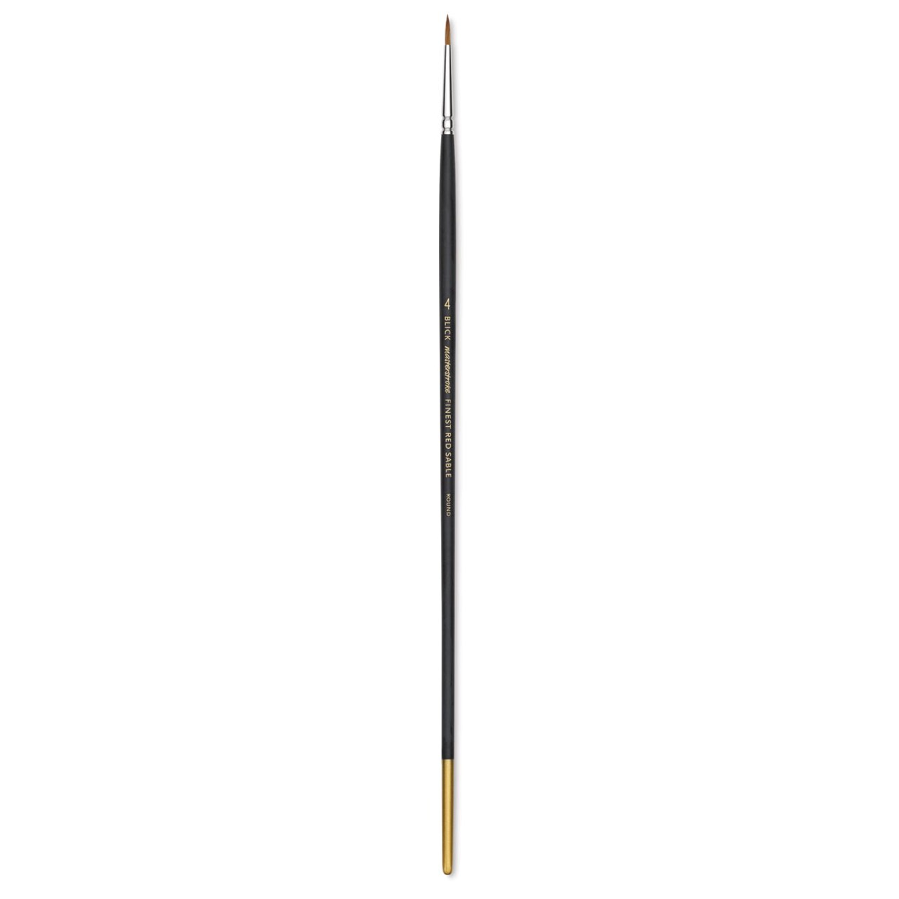 Blick Masterstroke Finest Red Sable Brush - Round, Size 4, Long Handle